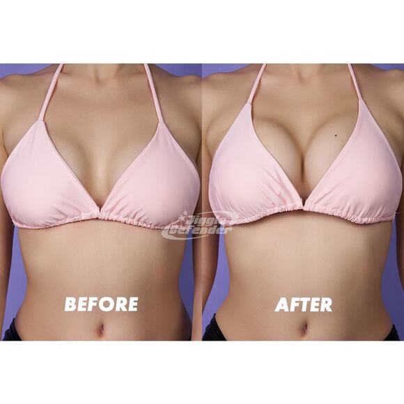 New Size C‎ Cup Double Sided Adhesive Push Up Padded Backless Bra Sticky Inserts - Picture 2 of 3